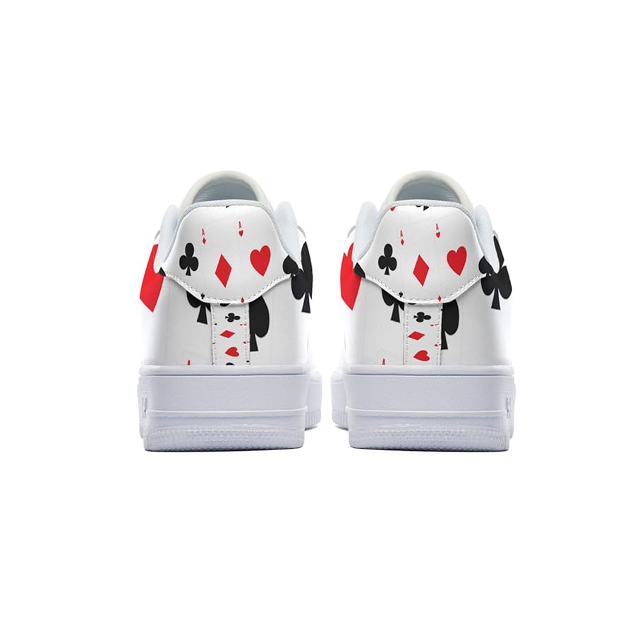 LV スニーカー トランプ柄 Amazon | [ZPS] スニーカー トランプ柄 ロー white ホワイト 白